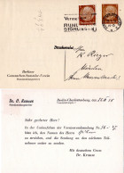 DR, Gebr. 3 Pf. Drucksache Privatganzsache Berlin Ganzsachenverin - Autres & Non Classés
