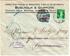 Schweiz 1916, Firmen Drucksache Brief V. Lausanne M. Nachsendung U. Basel Porto  - Storia Postale