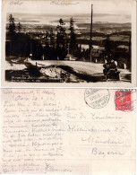 Norwegen, Utsigt Fra Holmenkollens Sportsstue M. Oldtimer Auto, 1932 Gebr. Sw-AK - Cartas & Documentos