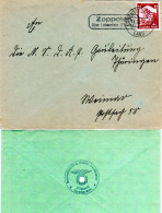 DR 1935, Landpost Stpl. ZOPPOTEN über Lobenstein Auf NSDAP Brief M. 12 Pf. - Covers & Documents