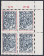 1987 , Mi 1880 ** (1) - 4 Er Block Postfrisch - Oberösterreichische Landesausstellung 1987 - Unused Stamps