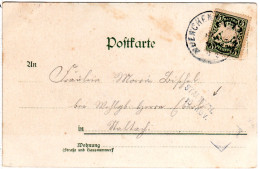 Bayern 1908, L2-Aushilfstpl. STALTACH Als Ank.Stpl. Auf AK V. München - Lettres & Documents