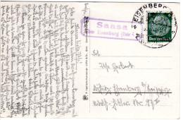 DR 1941, Landpost Stpl. SAASA über Eisenberg Auf AK Ziegelmühle M. 6 Pf. - Other & Unclassified