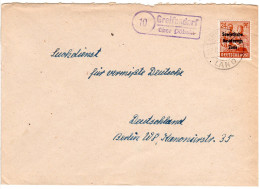 SBZ 1948, Landpost Stpl. Greifendorf über Döbeln Auf Brief M. 24 Pf. - Lettres & Documents