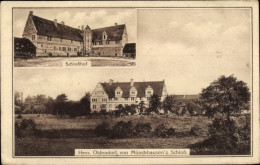 CPA Hessisch Oldendorf An Der Weser, Von Münchhausens Schloss, Schlosshof - Autres & Non Classés