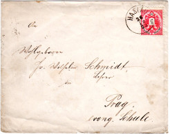 Österreich 1885, Böhmen-K1 HASLAU Auf Brief M. 5 Kr. - Briefe U. Dokumente