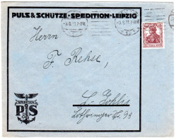 DR 1921, EF 15 Pf. Germania Auf Firmen Drucksache Brief V. Leipzig - Covers & Documents