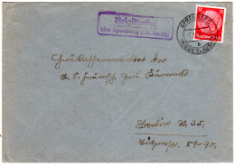 DR 1938, Landpost Stpl. BRIGITTENHOF über Spremberg Auf Brief M. 12 Pf.  - Covers & Documents