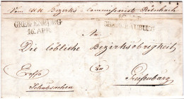 Österreich 1844, L2 OBERDRAUBURG U. GREIFENBURG Auf Brief V. Kötschach - Brieven En Documenten