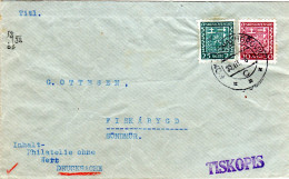 Tschechoslowakei, 25+30 H. Auf Drucksache Brief V. Komerau N. Norwegen! - Briefe U. Dokumente