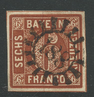 Bayern, MR 188 Lindau Klar U. Fast Zentr. Auf  Breitrandiger 6 Kr. - Used