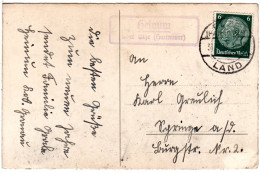 DR 1938, Landpost Stpl. HEINUM über Elze Auf Karte M. 6 Pf.  - Lettres & Documents
