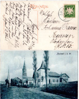 Bayern 1903, Reservestempel EISENSTEIN R Auf Farb-AK M. Bahnhof - Autres & Non Classés