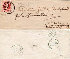 Österreich 1871, 5 Kr. Auf Kl. Brief V.  GRAZ N. Braunschweig.  - Covers & Documents