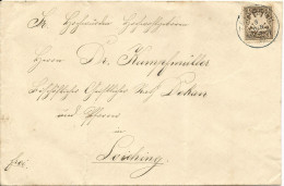 Bayern 1900, K1 Teisbach Auf Brief M. 3 Pf. N. Loiching - Covers & Documents