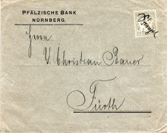 Bayern 1902, 2 Pf. Auf Drucksache Brief M. Hds. Entwertung V. Nürnberg N. Fürth - Covers & Documents