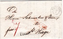 Preussen 1844, K2 KETTWIG Auf Franko Brief N. Den Haag, NL - Autres & Non Classés