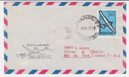 Argentinien 1965, Segelflug Brief Tandil -Mar Del Plata. #2392 - Altri & Non Classificati