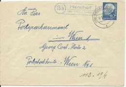 BRD 1957, Landpost Stpl. 14a Hemhof über Endorf Auf Brief M. 40 Pf #163 - Lettres & Documents