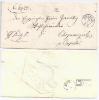 Preussen, K2 Breslau Auf  Brief M. Rücks. Bahnpost Stpl. Breslau Myslowitz.#1074 - Vorphilatelie