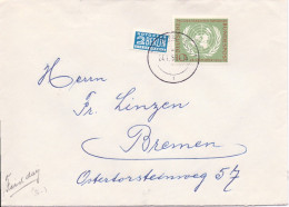 BRD 1955, 10 Pf. UNO, Bedarfs Brief M. Notopfer Berlin U FDC Ersttagsstpl. #767 - Covers & Documents