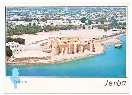 CPSM 10.5 X 15  Tunisie JERBA  Houmt Souk : Le Fort Espagnol - Tunisie