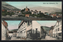 CPA Gebweiler, Vue Générale Avec L'Église  - Autres & Non Classés