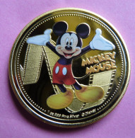 MÉDAILLE PLAQUE OR DISNEY MICKEY MOUSE  / NEUVE - Sonstige & Ohne Zuordnung