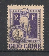 INDOCHINE - 1922 - Taxe TT N°YT. 35 - Dragon D'Angkor 3c Violet - Oblitéré / Used - Used Stamps