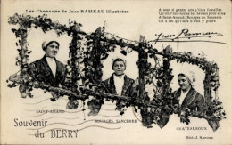 CPA Berry Cher, Les Chansons De Jean Rameau, Saint-Amand, Bourges, Sancerre, Chateauroux - Andere & Zonder Classificatie