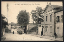 CPA St-Ouen-L`Aumone, La Gare  - Saint-Ouen-l'Aumône
