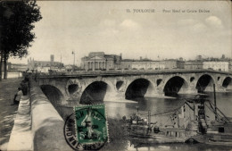 CPA Toulouse Haute Garonne, Pont Neuf, Cours Dillon - Autres & Non Classés