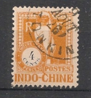 INDOCHINE - 1922 - Taxe TT N°YT. 36 - Dragon D'Angkor 4c Orange - Oblitéré / Used - Oblitérés