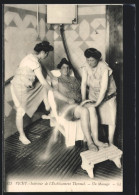 CPA Vichy, Intérieur De L`Etablissement Thermal, Un Massage  - Vichy