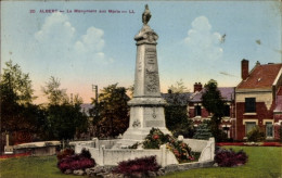 CPA Albert Somme, Kriegerdenkmal - Autres & Non Classés