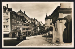 AK Wangen I. A., Herrenstrasse Mit Marktplatz  - Wangen I. Allg.