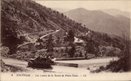 CPA Luceram Alpes Maritimes, Lacets De La Route De Petra Cava - Other & Unclassified