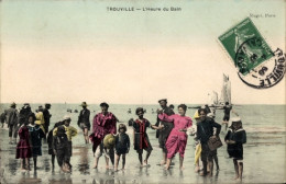 CPA Trouville Calvados, Heure Du Bain - Other & Unclassified