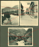 3x Orig. XL Foto 1939 St. Johann Im Pongau, Ortspartie, Apotheke, Blick Auf Den Ort, Natur + Rückseite - St. Johann Im Pongau