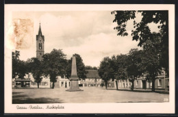 AK Dessau-Rosslau, Marktplatz Mit Kirche  - Rosslau