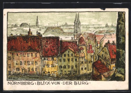 Steindruck-AK Nürnberg, Blick Von Der Burg  - Autres & Non Classés