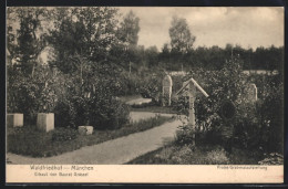 AK München-Hadern, Waldfriedhof, Probe-Grabmalaufstellung  - Muenchen