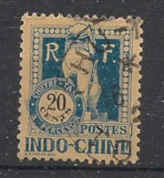INDOCHINE - 1922 - Taxe TT N°YT. 41 - Dragon D'Angkor 20c Bleu - Oblitéré / Used - Gebraucht