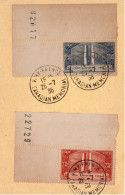 316/317 VIMY Sur Fragment Cartonné Premier Jour - 1921-1960: Modern Period