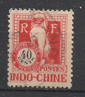 INDOCHINE - 1922 - Taxe TT N°YT. 42 - Dragon D'Angkor 40c Vermillon - Oblitéré / Used - Used Stamps
