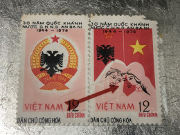 VIET NAM Stamps PRINT ERROR-1974-(tem In Lõi-let Mau-no293--12xu )2-STAMPS-vyre Rare - Vietnam