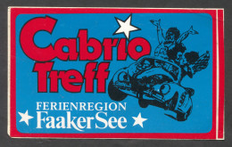 Cabrio Treff Ferienregion Faaker See, Sticker Autocollant - Autocollants