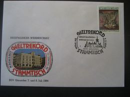 Österreich 1984- Gmunden Sonderbeleg Vom Weltrekord-Stammtisch - Briefe U. Dokumente