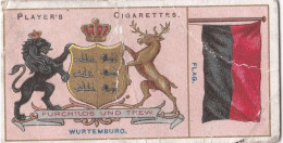 43 Wurtemburg  - Countries Arms & Flags 1905 - Players Cigarette Cards - Antique - Player's