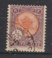 INDOCHINE - 1927 - Taxe TT N°YT. 44 - Pagode Mot-Cot 2/5c Violet-brun - Oblitéré / Used - Used Stamps